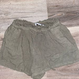 Princess Polly olive shorts- high waist